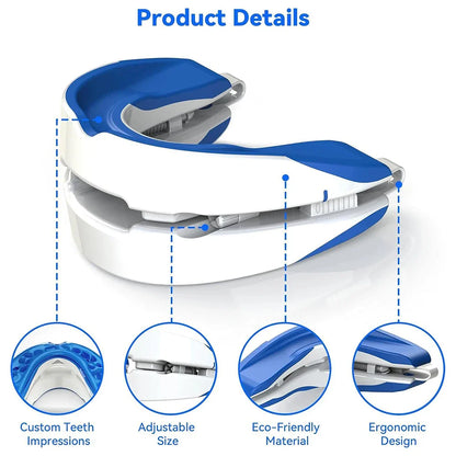 Adjustable Anti-Snoring Mouth Guard – Night Mouthpiece for Bruxism and Sleep Aid Snoring Relief