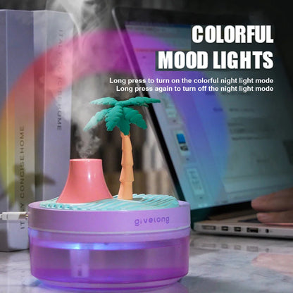 Landscape Air Humidifier – Small USB Spray, Silent Hydration for Bedroom, Desktop & Car, Aromatherapy Diffuser