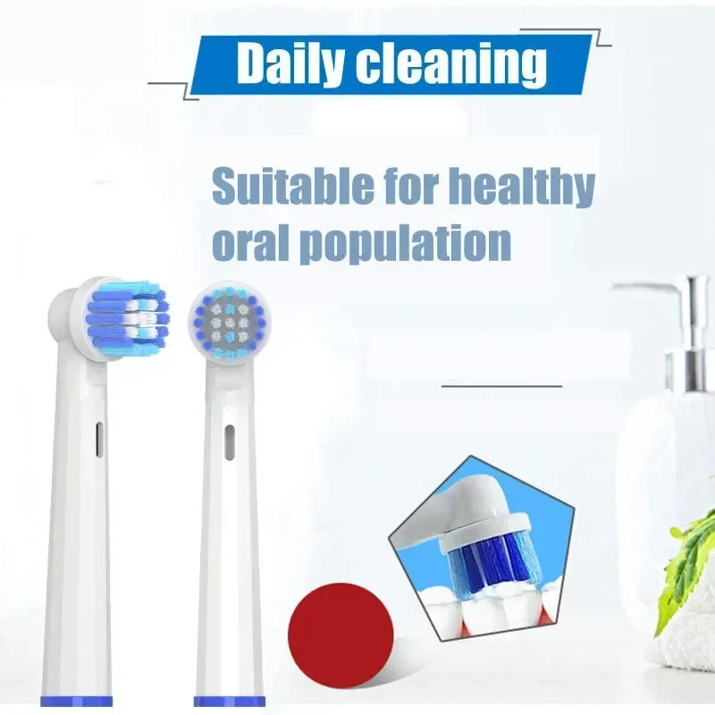 Replacement Brush Heads for Oral-B io2-io10 & Cross Action Electric Toothbrush – Compatible Nozzles