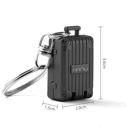 Exquisite Luggage Keychain Nail Cutter – Foldable Stainless Steel Nail Clippers, Rotary Toenail & Fingernail Manicure Trimmer