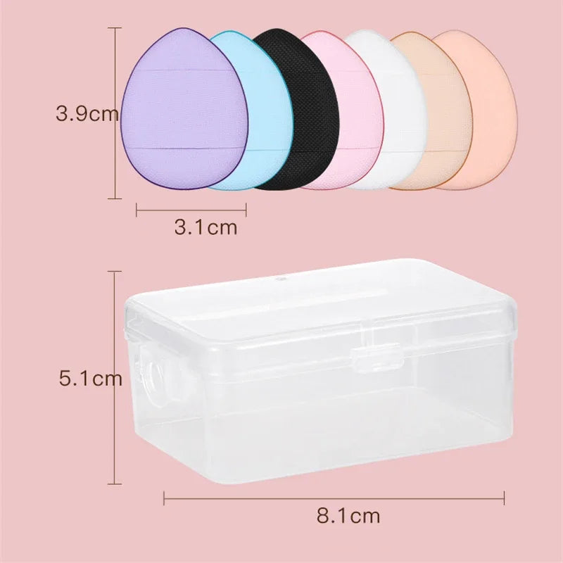3/10PCS Mini Cosmetic Cushion Puffs – Professional Finger Puffs for Foundation & Concealer Makeup