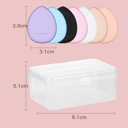 3/10PCS Mini Cosmetic Cushion Puffs – Professional Finger Puffs for Foundation & Concealer Makeup