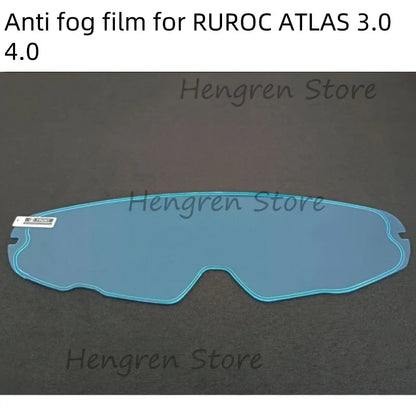 Helmet Visor Lens for RUROC ATLAS 3.0/4.0 – Plating Silver & Red Motorcycle Helmet Shield Replacement Goggles