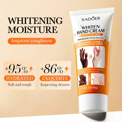 1/2/3pcs SADOER 100g Hand Cream – Moisturizing, Brightening & Non-Greasy Hydration for Soft, Beautiful Hands (Travel Size)