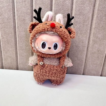 Mini Plush Doll Clothes — Kpop EXO Labubu V1 V2 Idol Outfit | Pit Strip Climbing Suit Accessories | Doll Clothing Gift