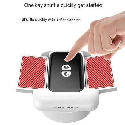 Rechargeable Automatic Card Shuffler – Electric Poker Card Shuffling Machine for Home & Party Games