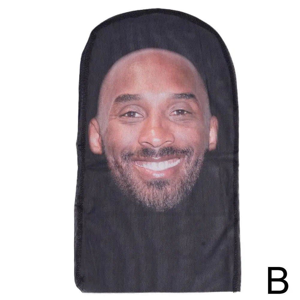 3D Balaclava Mask Hat - Seamless Kanye Face Mask for Pranks, Celebrity Hip Hop Hood Headgear