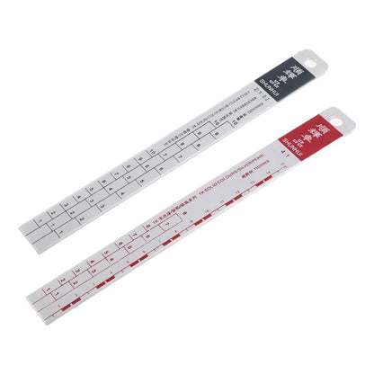 Paint Mixing Ratio Ruler – Standard Dipstick Scale Tool for Accurate Paint Measurement & Color Mixing in Automotive & DIY Projects