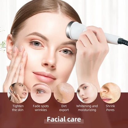 Ultrasound Skin Care Beauty Machine – High-Frequency Facial and Eye Massager for Face Lifting, Deep Cleansing, and SPA Treatment