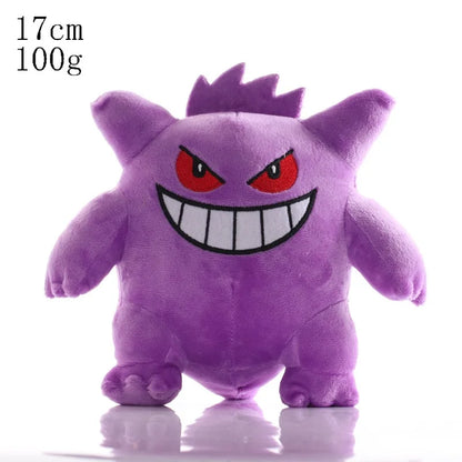 Pokemon Plush Toys Collection — Pikachu, Squirtle, Charmander, Bulbasaur, Charizard, Gengar & Mewtwo Stuffed Dolls for Kids Gifts