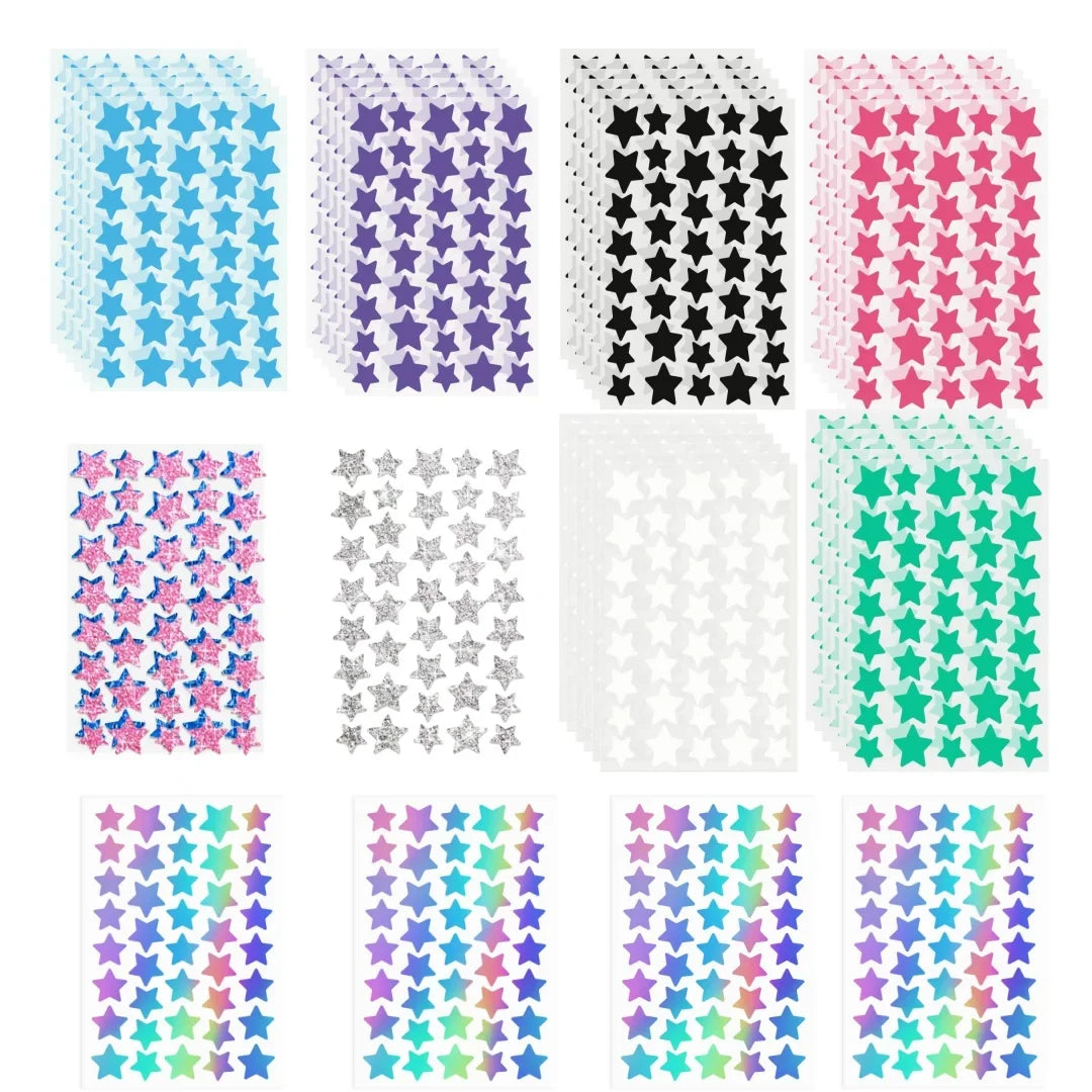 Colorful Acne Patches - Waterproof Breathable Hydrocolloid Blemish Covers for Face
