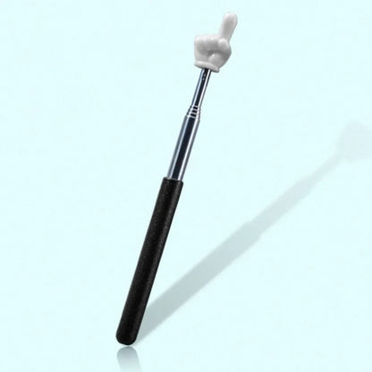 Stainless Steel Telescopic Teaching Pointer – Finger-Design Reading & Presentation Stick for School & Office Supplies