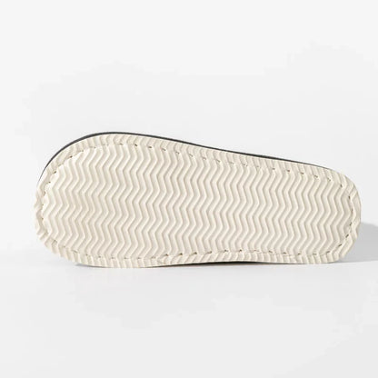 Men’s Winter Plush Slippers – Soft Non-Slip Indoor Shoes with Flat Heel, Comfortable Bedroom Slippers for Autumn & Home Use