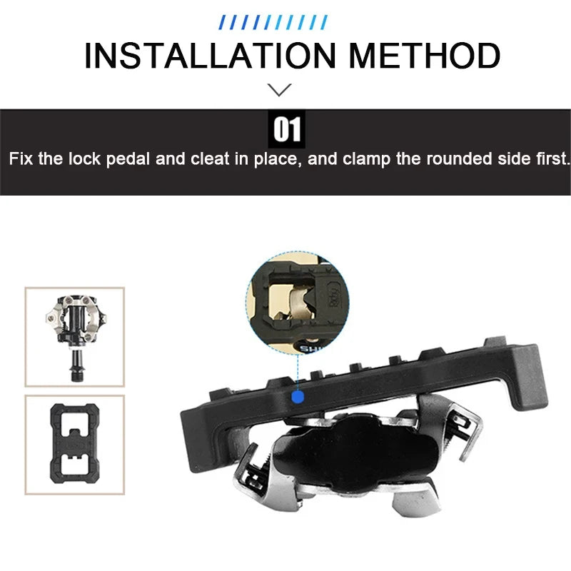 MTB Pedal Converter - Clipless to Flat Pedal Adapter for Shimano M520 M540 M8000 M9000