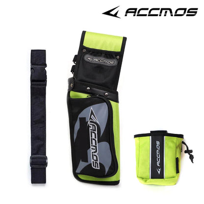 ACCMOS Portable Arrow Quiver Pouch – Waist Carry Archery Storage Holder for Hunting & Shooting