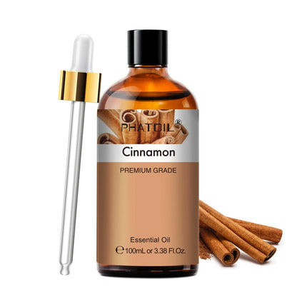 PHATOIL 100ml Aromatherapy Essential Oil Set – Lavender, Rose, Vanilla, Eucalyptus, Sandalwood & Pine Needles for Diffusers & Candle Making