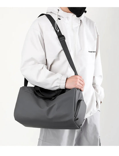 Zipper Large Capacity Oxford Travel Bag – Waterproof Fitness & Sports Luggage with Thickened Fabric
