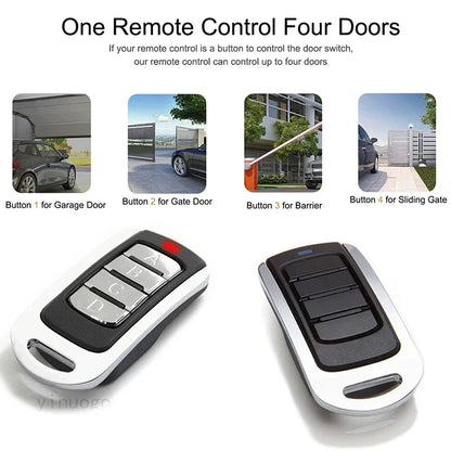 Universal Garage Door Remote Control | 433MHz-868MHz Rolling Code Duplicator | 4-Button Gate & Opener Transmitter