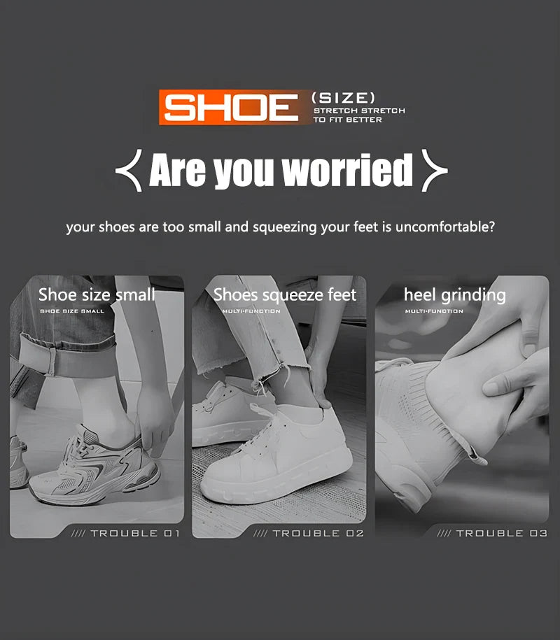 1/2 PCS Universal Adjustable Shoe Stretcher – Boot & Sneaker Widener with Steel Shaft for Left & Right Shoes