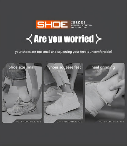 1/2 PCS Universal Adjustable Shoe Stretcher – Boot & Sneaker Widener with Steel Shaft for Left & Right Shoes