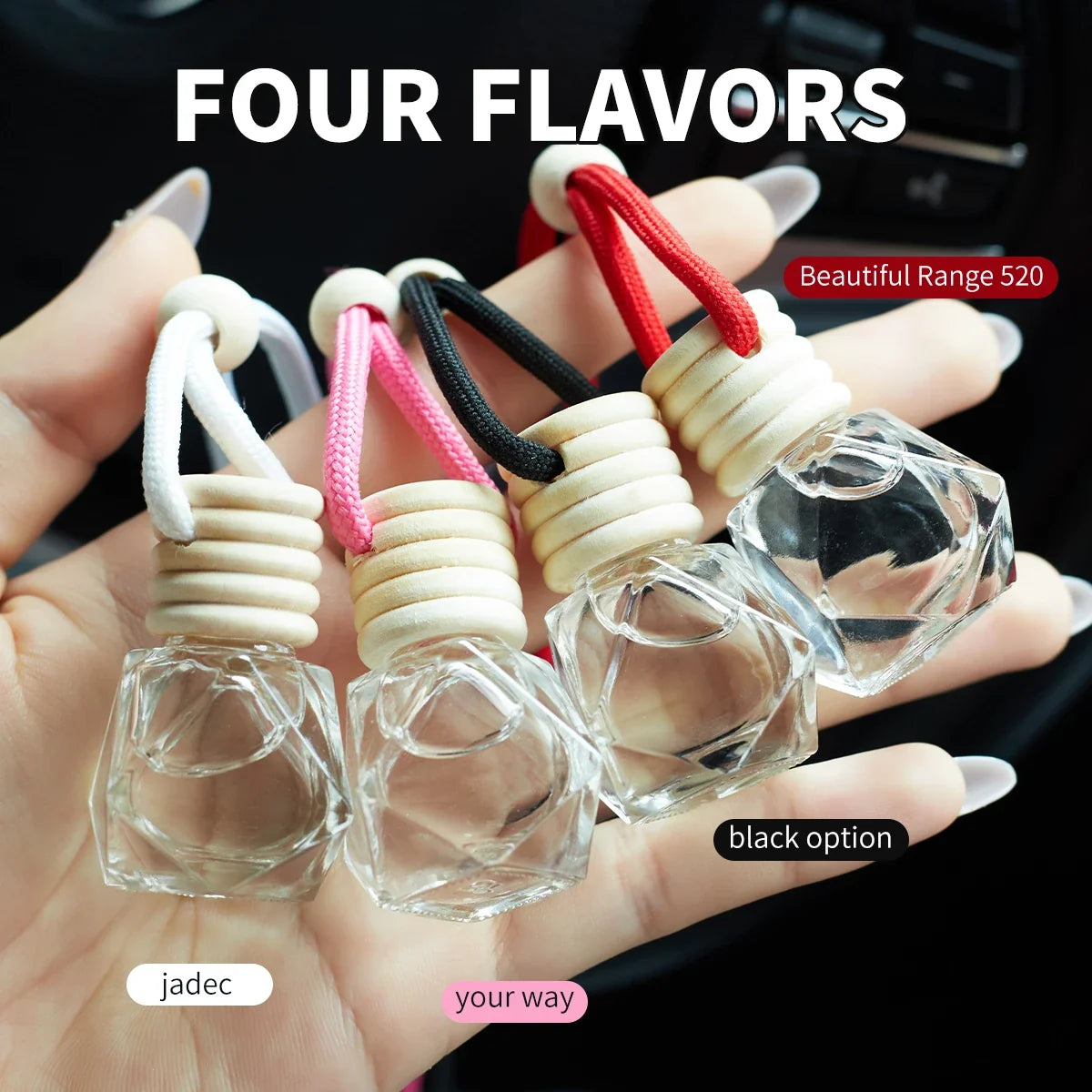 Car Perfume Bottle Air Freshener - Long-Lasting Fresh Scent & Stylish Interior Accessory