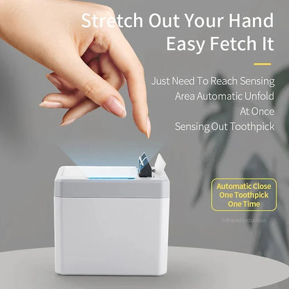Smart Electric Toothpick Holder - Automatic Sensor Toothpick Dispenser Kitchen Organizer Container