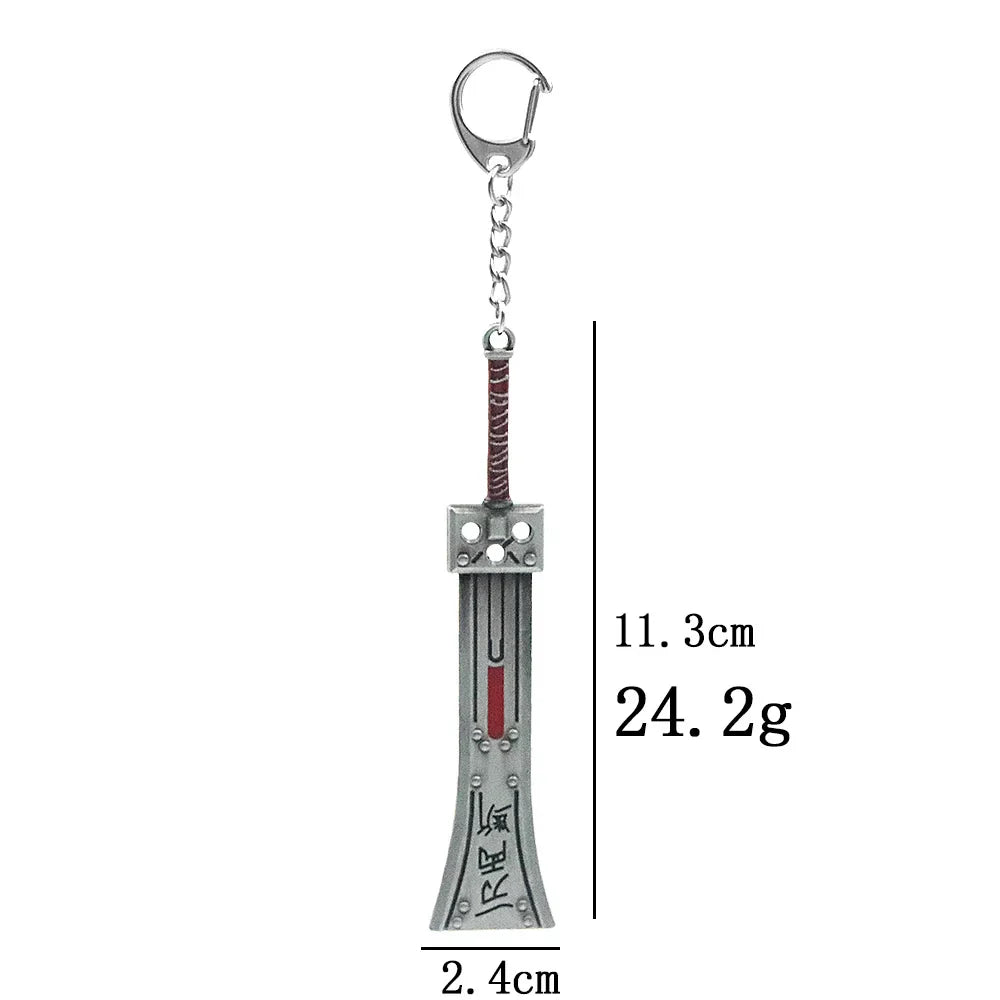 Final Fantasy VII Remake Cloud Strife Buster Sword Keychain – Game & Car Key Ring Accessory