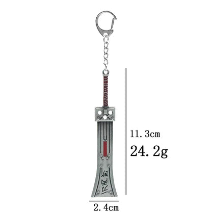 Final Fantasy VII Remake Cloud Strife Buster Sword Keychain – Game & Car Key Ring Accessory