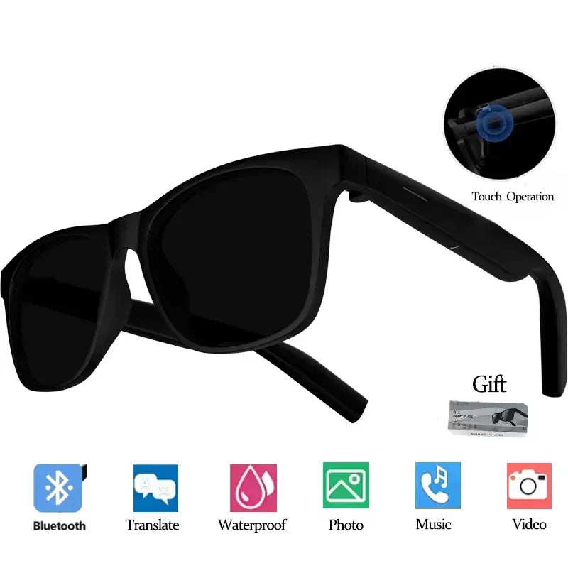 Lenovo AI Smart Glasses – 8K Camera Recording, Touch Control, Voice Assistant, Translation, Music & Wireless Bluetooth Smart Sunglasses