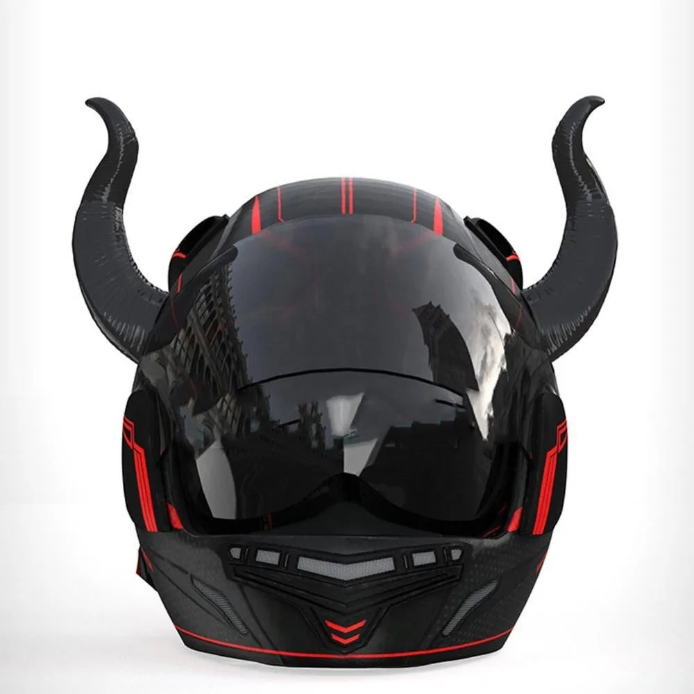 2Pcs Motorcycle Helmet Devil Horns – Stylish Motorbike Helmet Accessories with Suction Cups