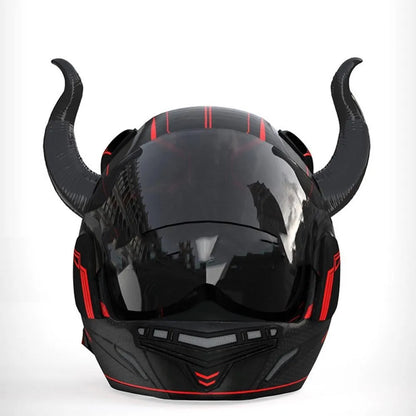 2Pcs Motorcycle Helmet Devil Horns – Stylish Motorbike Helmet Accessories with Suction Cups