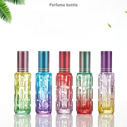 10ml Square Glass Perfume Bottle – Colorful Mini Refillable Spray Vial for Fragrance & Cosmetic Packaging