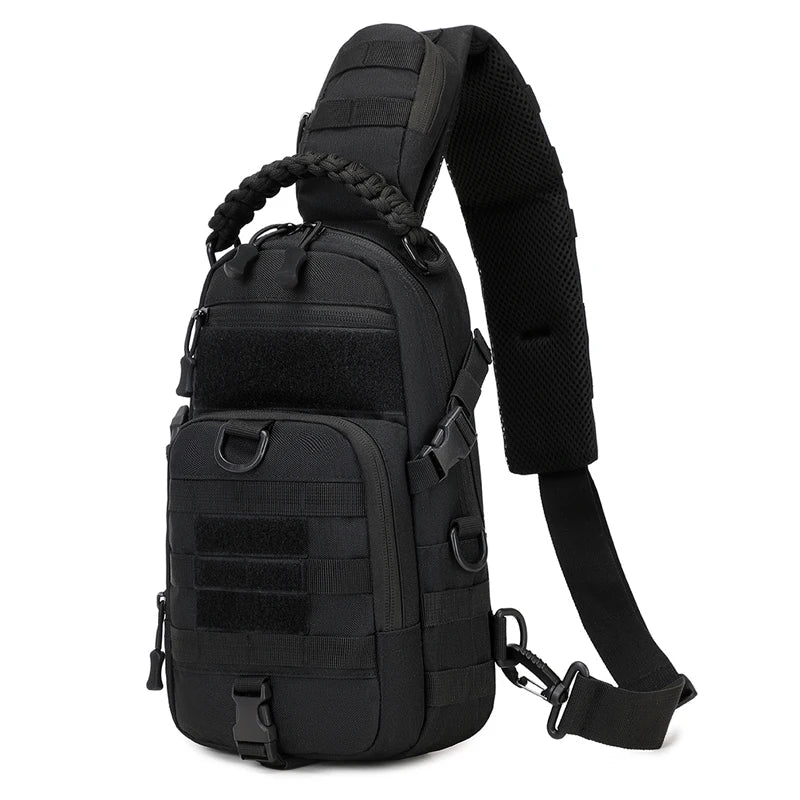 Camping Tactical Chest Bag – MOLLE Sling Backpack for Men, Outdoor Hiking, Cycling & Fishing