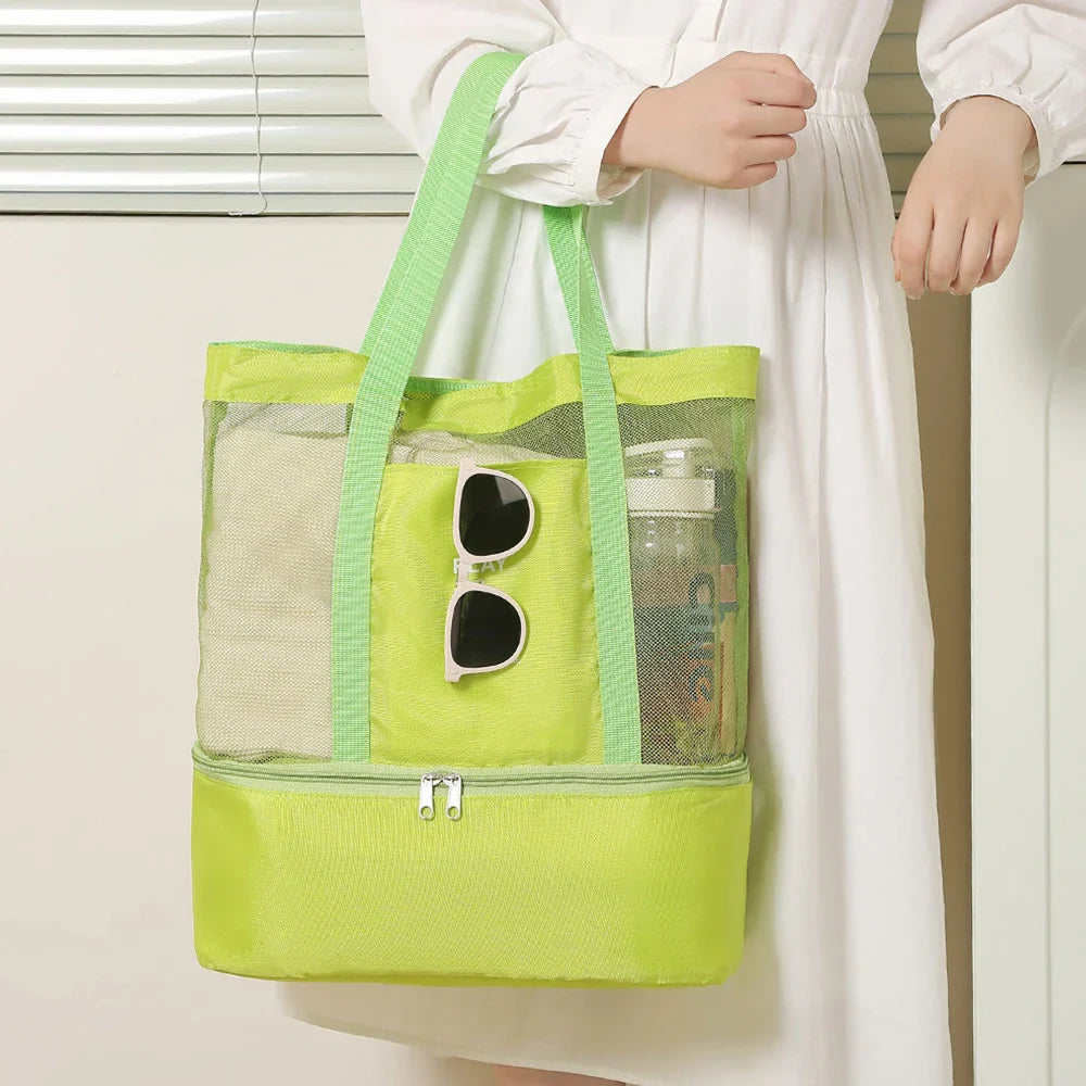 Multi-Functional Waterproof Bento Bag - Swimming, Travel Storage, Beach Bag, Insulated Double-Layer Picnic Ice Bag