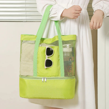 Multi-Functional Waterproof Bento Bag - Swimming, Travel Storage, Beach Bag, Insulated Double-Layer Picnic Ice Bag