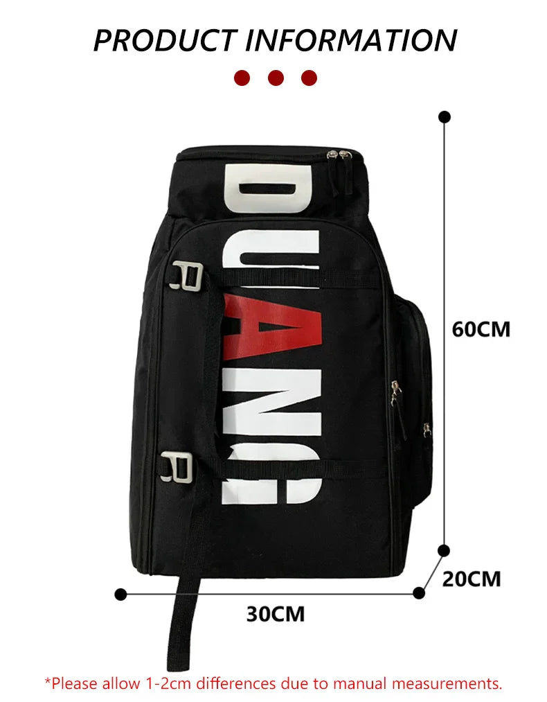 Sport Gym Bag for Men – Large Waterproof Fitness & Travel Backpack, Shoulder/Crossbody Skate Pack with Dry/Wet Compartments