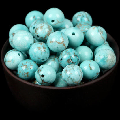 Natural Round Mixed Gemstone Beads — Tiger Eye, Amazonite, Lava, Turquoise, Agate, Jasper & Garnet Spacer Beads for DIY Bracelet