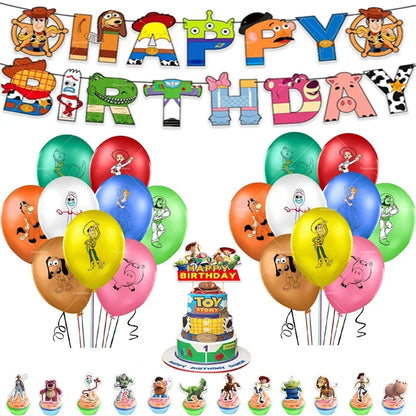 Disney Buzz Lightyear Foil Balloon – Toy Story Latex Party Decoration & Cake Topper for Kids