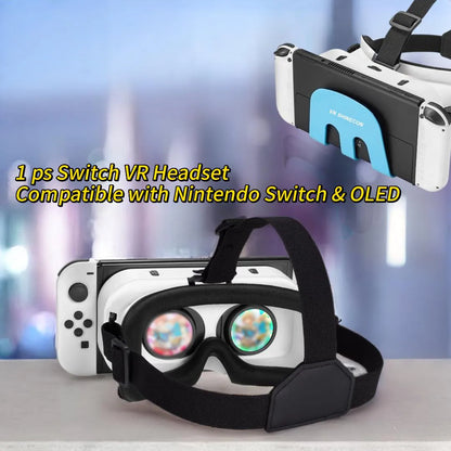 Upgraded Switch VR Headset - Compatible with Nintendo Switch & OLED, Adjustable HD Lenses, 3D Goggles Kit for Enhanced Gaming Experience