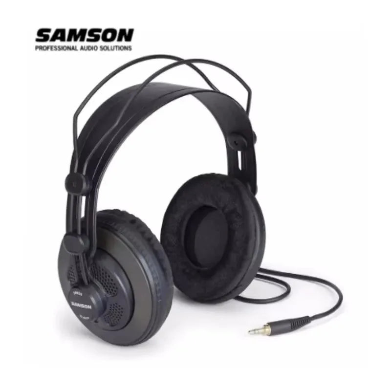 Samson SR850 Semi-Open Studio Monitoring Headphones – HiFi Professional Over-Ear Headset for Recording & Mixing (Original, No Box)