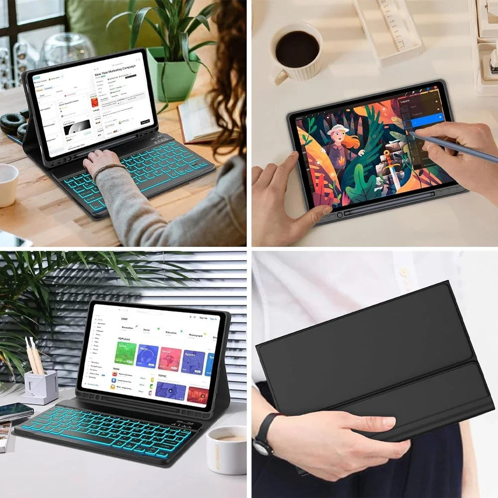 Lenovo Idea Tab 11" TB336FU/ZU Case with Wireless Bluetooth Removable Keyboard Cover