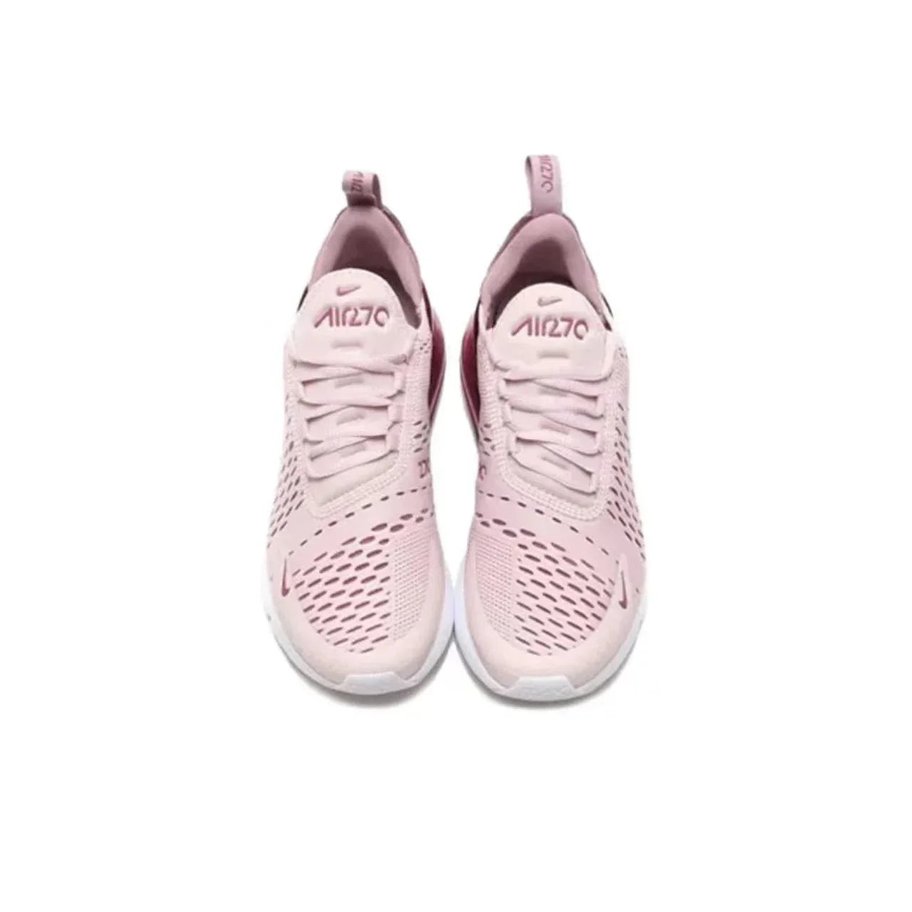 Nike Air Max 270 Running Shoes – Mesh, Shock Absorption, Non-Slip, Abrasion Resistant, Unisex Black & White Low Top