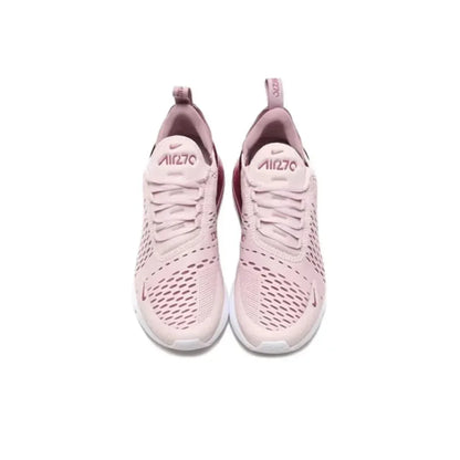 Nike Air Max 270 Running Shoes – Mesh, Shock Absorption, Non-Slip, Abrasion Resistant, Unisex Black & White Low Top