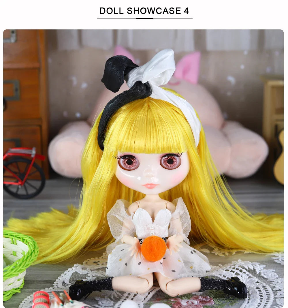 ICY DBS Blythe Doll 1/6 BJD – 30cm Joint Body Set with Random Eyes, Anime Girl Toy Gift