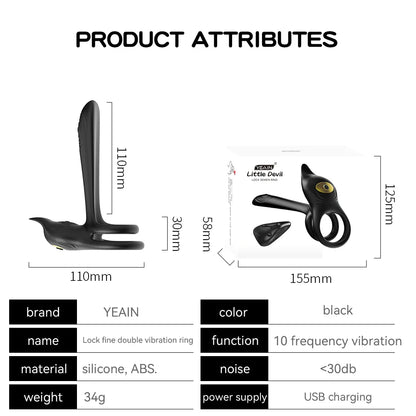 Wireless Remote Vibrating Penis Ring – Couples Cock Ring Stimulator for Delay Ejaculation and Enhanced Pleasure