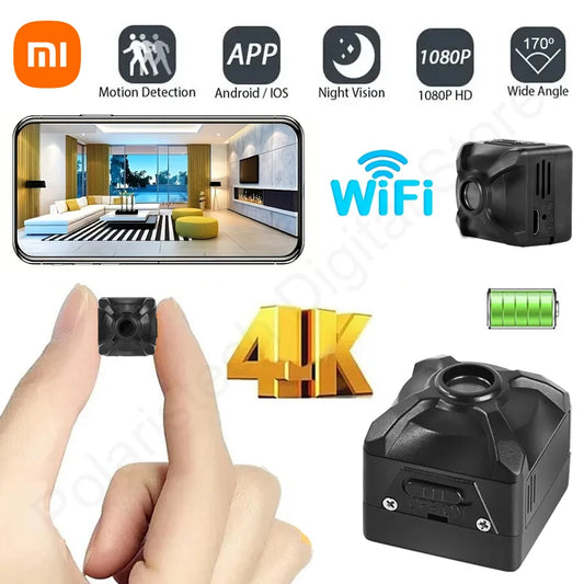Xiaomi X5 Mini 1080P Wireless WiFi Camera – Portable IP/AP Remote Monitor with Motion Detection & Rechargeable Battery for Home