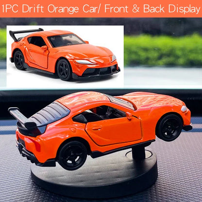 Drift Car Dashboard Toy Model — Swinging Sports Race Car Ornament for Interior Decor & Fun Accessories for Men