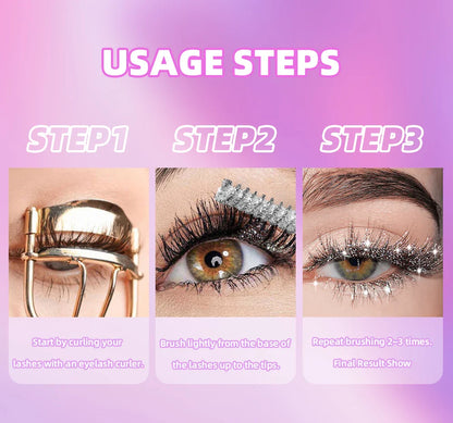 Diamond Galaxy Glitter Mascara – Sweat-Proof, Quick-Dry, Long-Lasting Curling Thick Lash Makeup          Ask ChatGPT