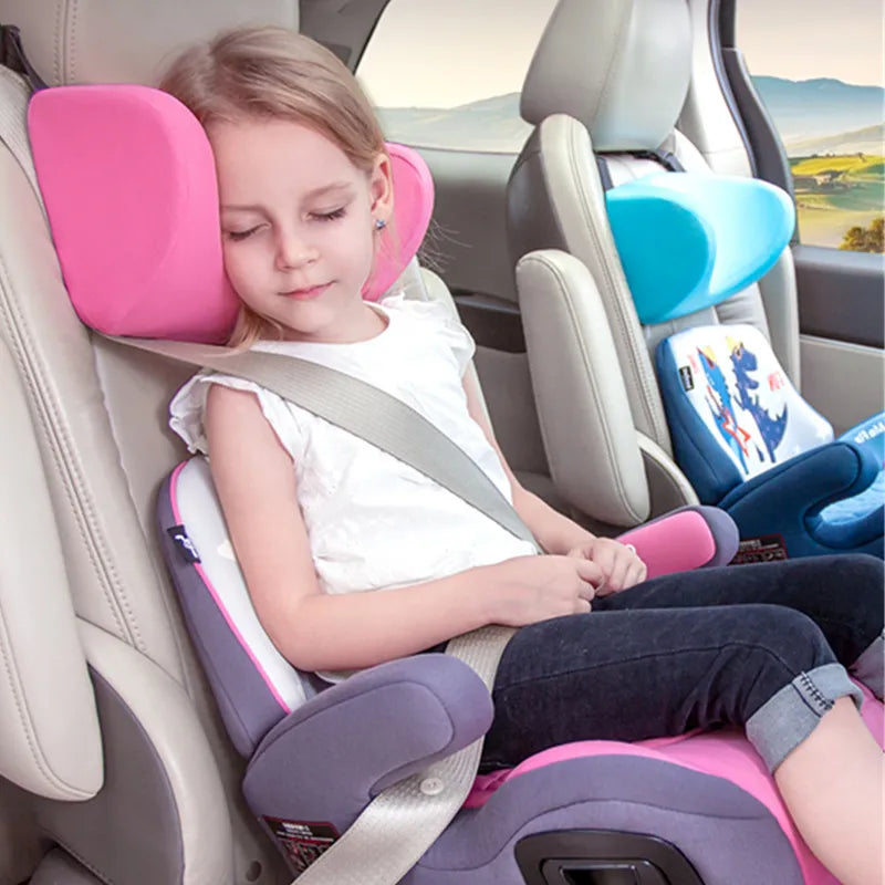 Memory Foam Children's Car Seat Headrest - Safety Neck Pillow for Kids, Car Interior Accessory