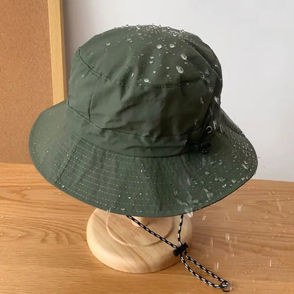 Sun Protection Waterproof Bucket Hat - Ideal for Summer Camping, Hiking, and Mountaineering - Anti-UV Panama Hat for Fashionable Outdoor Wear